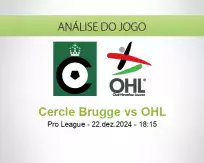 Prognóstico Cercle Brugge OHL (22 December 2024)