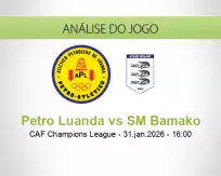 Prognóstico Petro Luanda SM Bamako (31 January 2026)