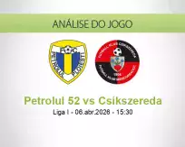 Prognóstico Petrolul 52 Csikszereda (06 April 2026)