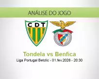 Prognóstico Tondela Benfica (01 February 2026)