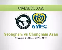 Prognóstico Seongnam Chungnam Asan (20 September 2025)