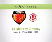 Prognóstico Le Mans Annecy (07 March 2026)