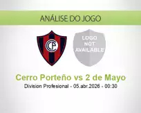 Prognóstico Cerro Porteño 2 de Mayo (05 April 2026)