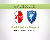 Prognóstico Bari 1908 Empoli (04 March 2026)