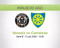 Prognóstico Venezia Carrarese (31 January 2026)