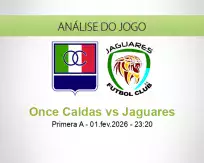Prognóstico Once Caldas Jaguares (02 February 2026)