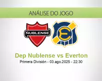 Prognóstico Dep Nublense Everton (03 August 2025)