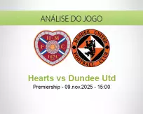 Prognóstico Hearts Dundee Utd (09 November 2025)