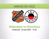 Prognóstico Volendam Excelsior (20 September 2025)