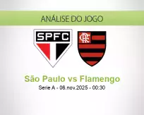 Prognóstico São Paulo Flamengo (06 November 2025)