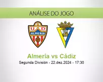 Prognóstico Almería Cádiz (22 December 2024)