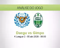 Prognóstico Daegu Gimpo (05 April 2026)