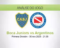 Boca Juniors vs Argentinos