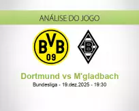 Prognóstico Dortmund M'gladbach (19 December 2025)
