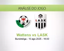 Prognóstico Wattens LASK (10 August 2025)
