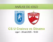 Prognóstico CS U Craiova Dínamo (26 September 2025)