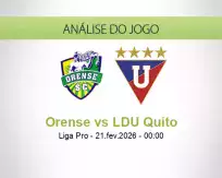 Prognóstico Orense LDU Quito (21 February 2026)