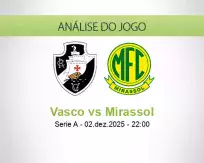 Prognóstico Vasco Mirassol (03 December 2025)