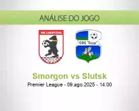 Prognóstico Smorgon Slutsk (09 August 2025)