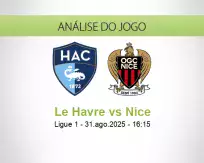 Prognóstico Le Havre Nice (31 August 2025)