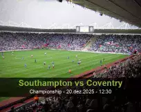 Prognóstico Southampton Coventry (20 December 2025)