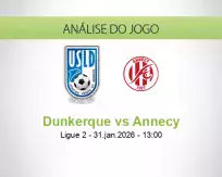 Prognóstico Dunkerque Annecy (31 January 2026)
