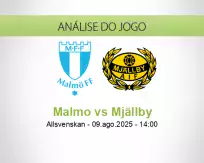 Prognóstico Malmo Mjällby (09 August 2025)
