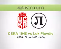 Prognóstico CSKA 1948 Lok Plovdiv (08 March 2025)