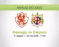 Prognóstico Gwangju Daejeon (02 May 2026)