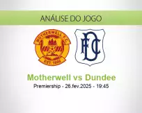 Prognóstico Motherwell Dundee (26 February 2025)