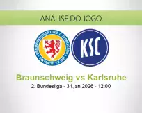 Prognóstico Braunschweig Karlsruhe (31 January 2026)