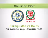Prognóstico Cazaquistão Gales (04 September 2025)