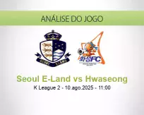 Prognóstico Seoul E-Land Hwaseong (10 August 2025)