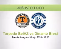 Prognóstico Torpedo BelAZ Dinamo Brest (30 August 2025)