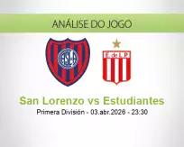 Prognóstico San Lorenzo Estudiantes (04 April 2026)