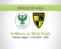 Prognóstico Al Masry Wadi Degla (11 February 2026)