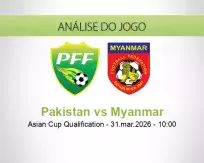 Prognóstico Pakistan Myanmar (31 March 2026)
