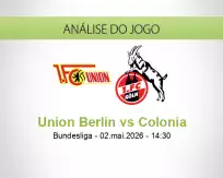 Prognóstico Union Berlin Colonia (02 May 2026)