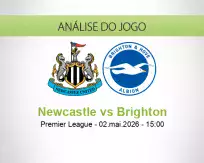Prognóstico Newcastle Brighton (02 May 2026)
