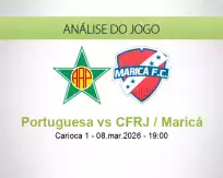 Prognóstico Portuguesa CFRJ / Maricá (08 March 2026)