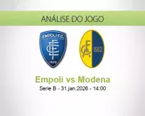 Prognóstico Empoli Modena (31 January 2026)