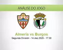 Prognóstico Almería Burgos (14 December 2025)