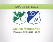 Prognóstico Cali Millonarios (09 February 2026)