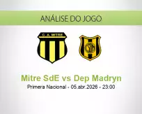 Prognóstico Mitre SdE Dep Madryn (06 April 2026)