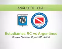 Prognóstico Estudiantes RC Argentinos (30 January 2026)