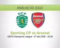 Prognóstico Sporting CP Arsenal (07 April 2026)
