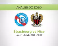 Prognóstico Strasbourg Nice (04 April 2026)