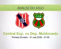 Prognóstico Central Esp. Dep. Maldonado (31 March 2026)