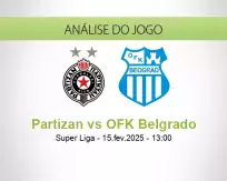 Prognóstico Partizan OFK Belgrado (15 February 2025)