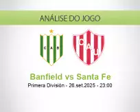 Prognóstico Banfield Santa Fe (27 September 2025)